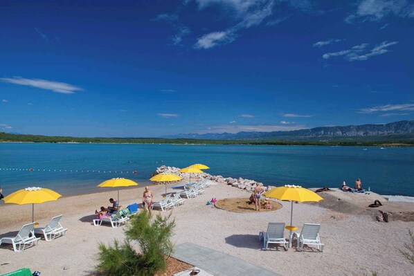 Beach - Holiday apartment mit Balkon und Meerblick (Klimno)