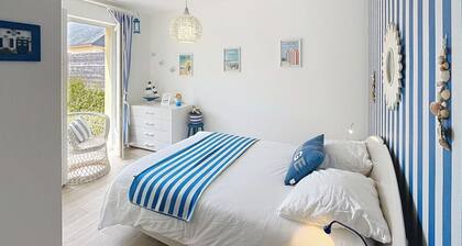 Maison rénovée, à 300m de la plage et proche commerces, avec terrasse et jardin, tout confort