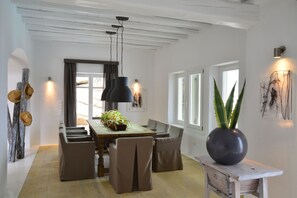 Villa, 6 Bedrooms, Private Pool, Sea View | Living area | Flat-screen TV - Villa Artisti Mykonos (Mykonos)