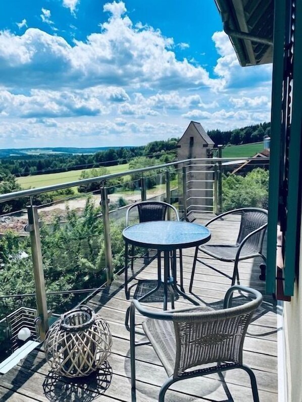 Superior appartement, privébadkamer (Blau) | Uitzicht vanaf balkon