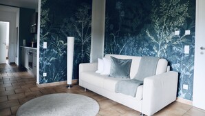 Leilighet, privat bad (Ferienwohnung Grün) | Lounge