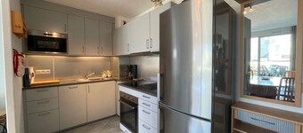 Apartment 50m from beach with terrace and garden