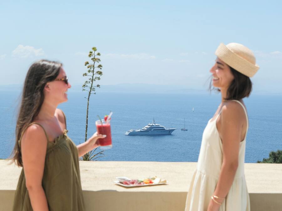 Superior Room, Terrace, Sea View | Premium bedding, in-room safe, desk, laptop workspace