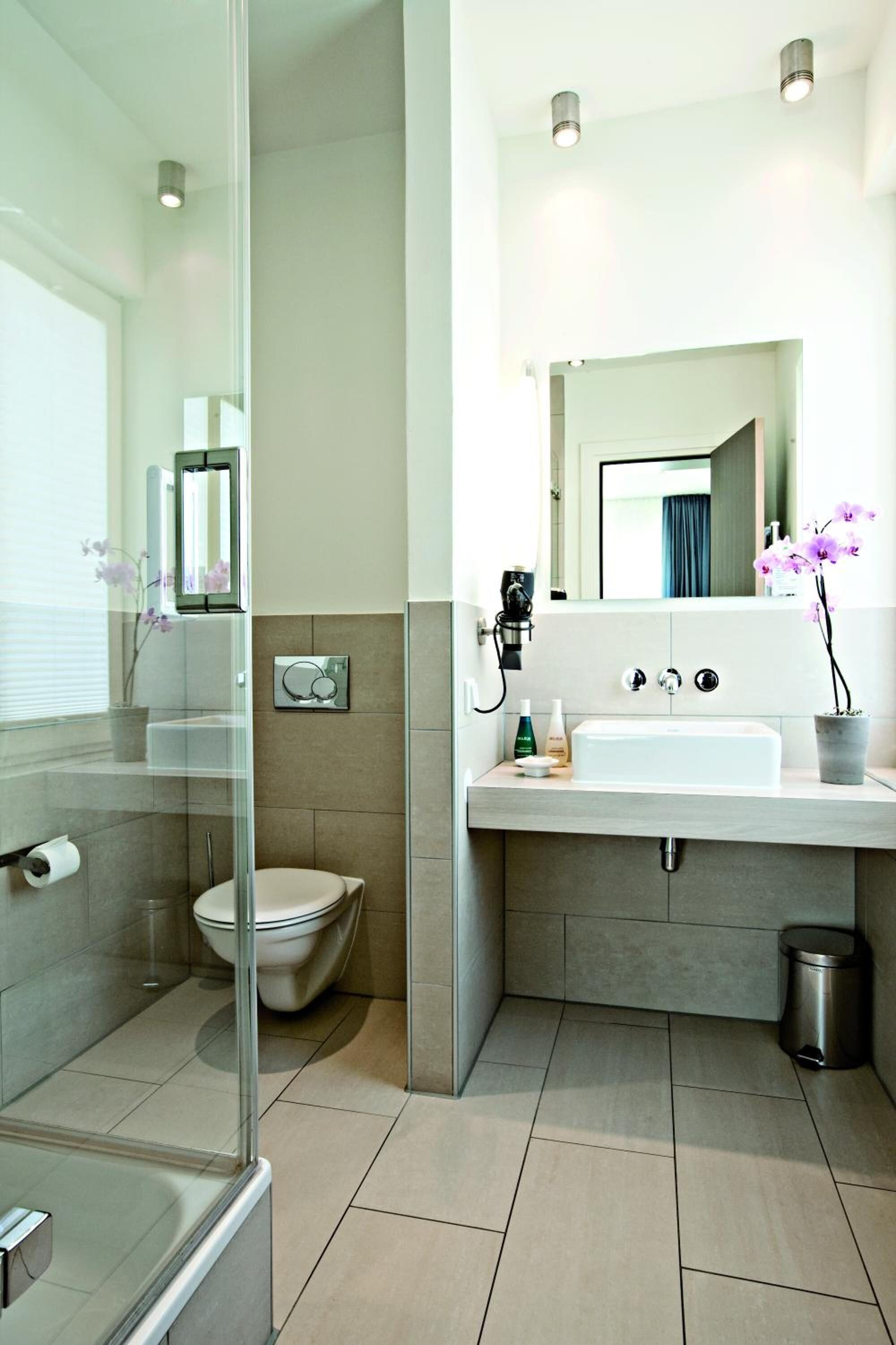 free toiletries, hair dryer, bathrobes, slippers