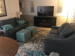 TV, DVD player - The Pineapple Cottage Condo - Waterfront living on Chimney Creek (Tybee Island)