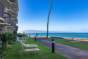 Terrace/patio - Luxury Oceanfront Turtles Sunsets - indigomaui -  (Lahaina)