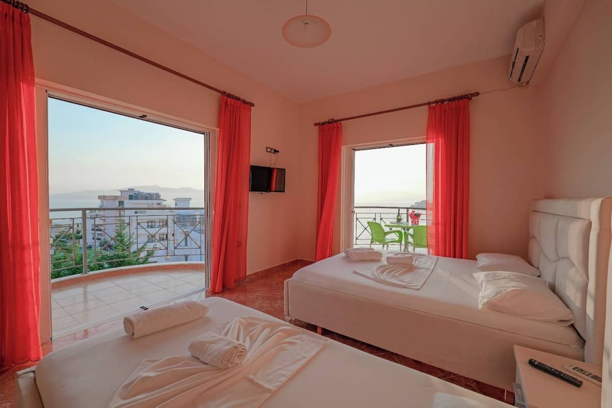 Superior Triple Room with Sea View | 1 bedroom, premium bedding, soundproofing, free WiFi