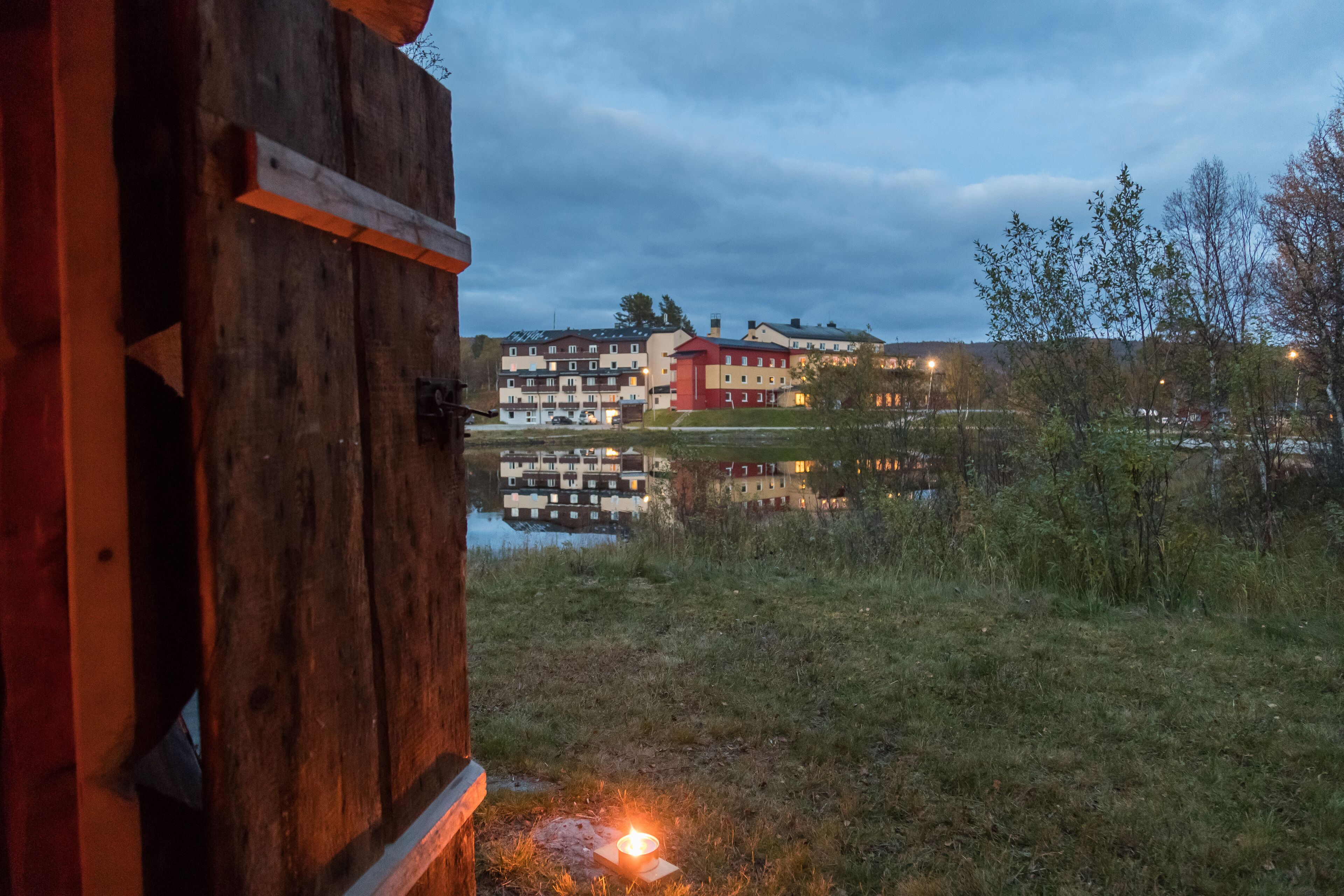 Front of property – evening/night