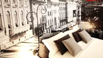 Hypo-allergenic bedding, down comforters, memory foam beds, desk