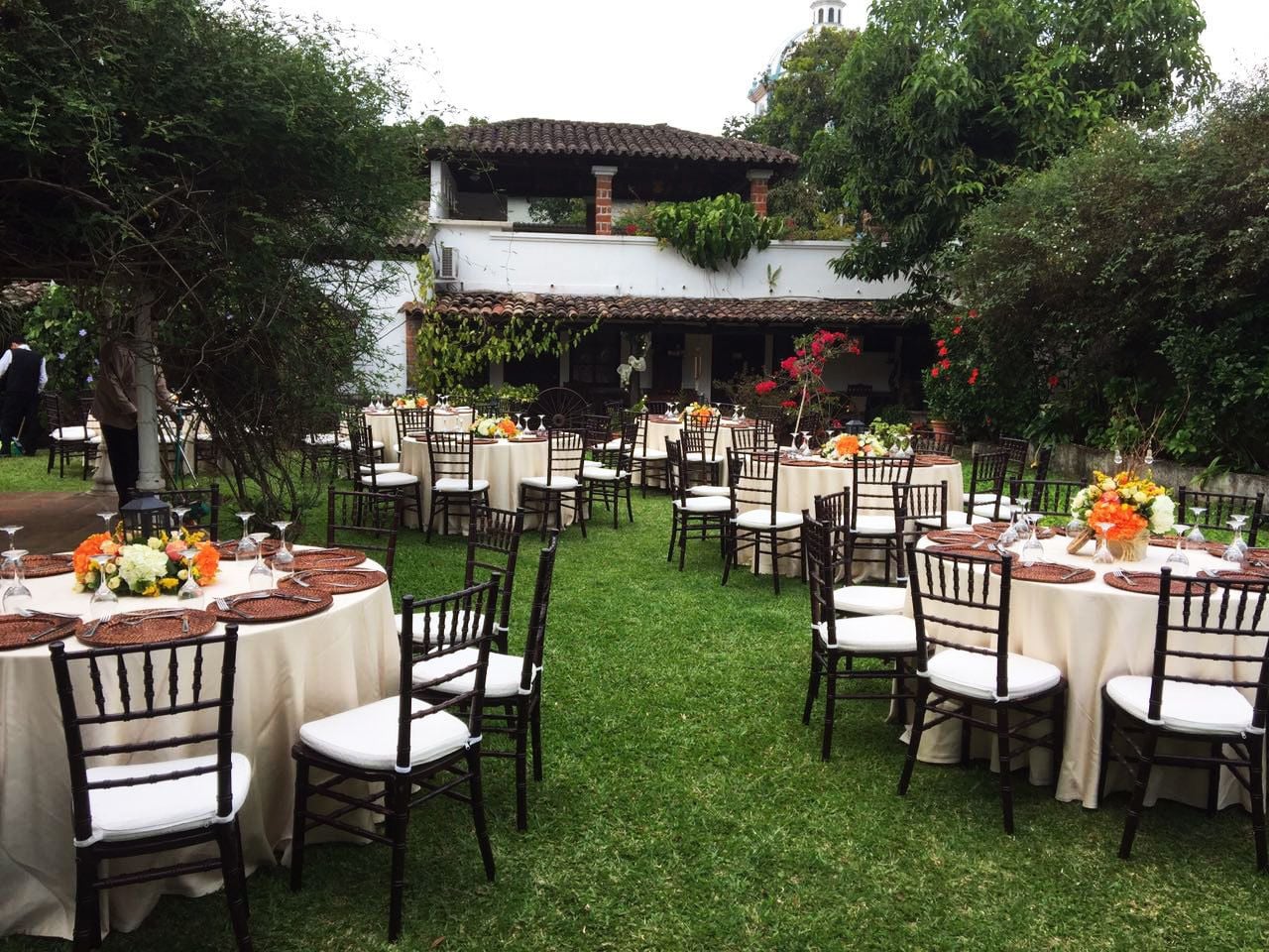 outdoor wedding area