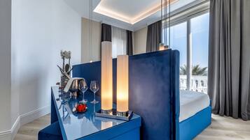 Deluxe Double Room, Balcony, Sea View | Premium bedding, down duvets, individually decorated