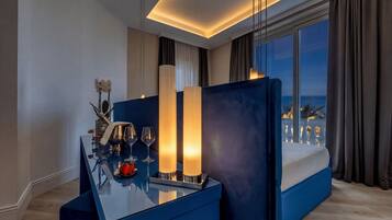 Deluxe Double Room, Balcony, Sea View | Premium bedding, down duvets, individually decorated