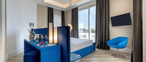 Deluxe Double Room, Balcony, Sea View | Premium bedding, down comforters, individually decorated