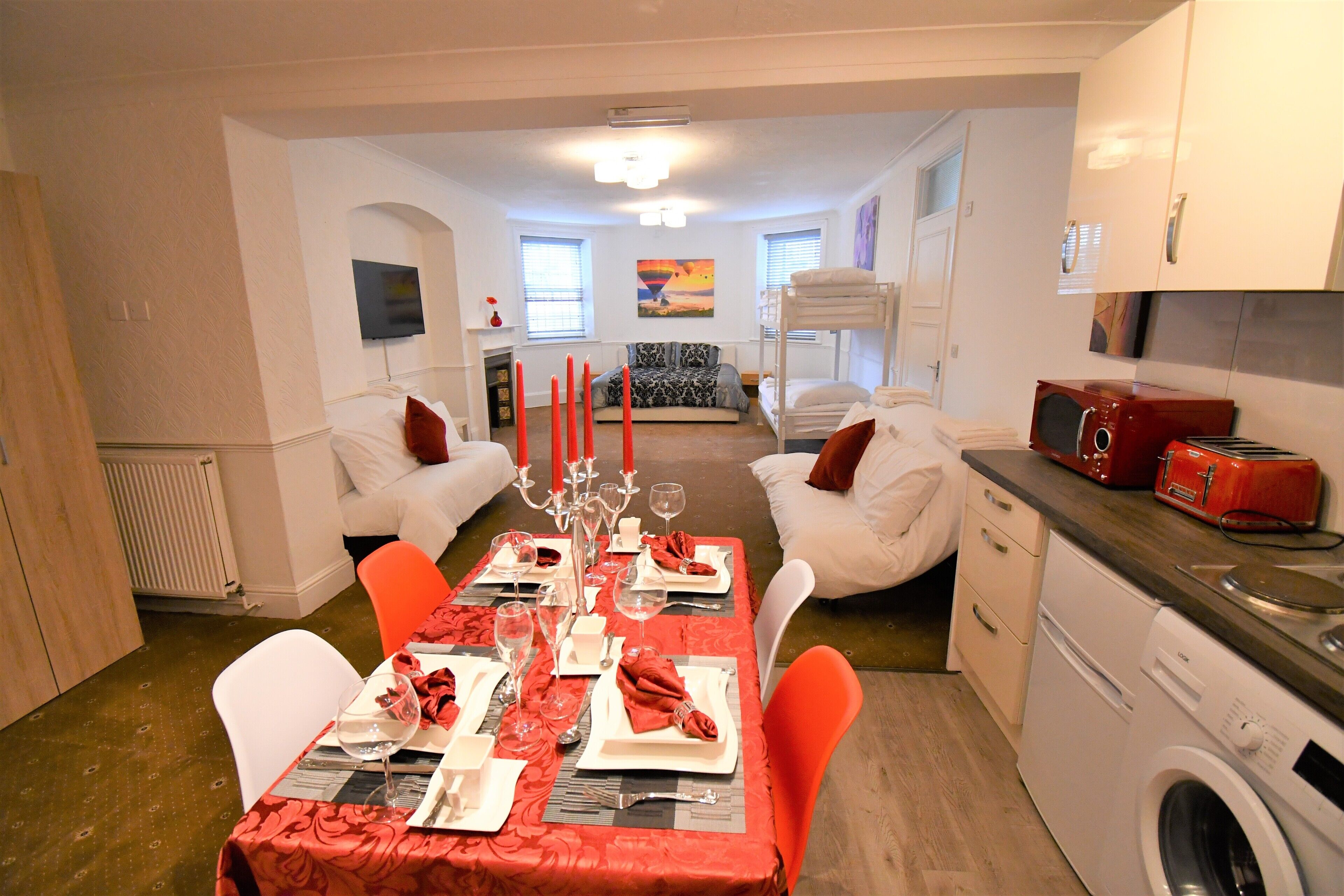 1 bedroom, individually furnished, desk, laptop workspace