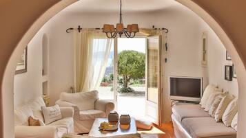 Villa, 6 Bedrooms, Private Pool | Living room | Flat-screen TV