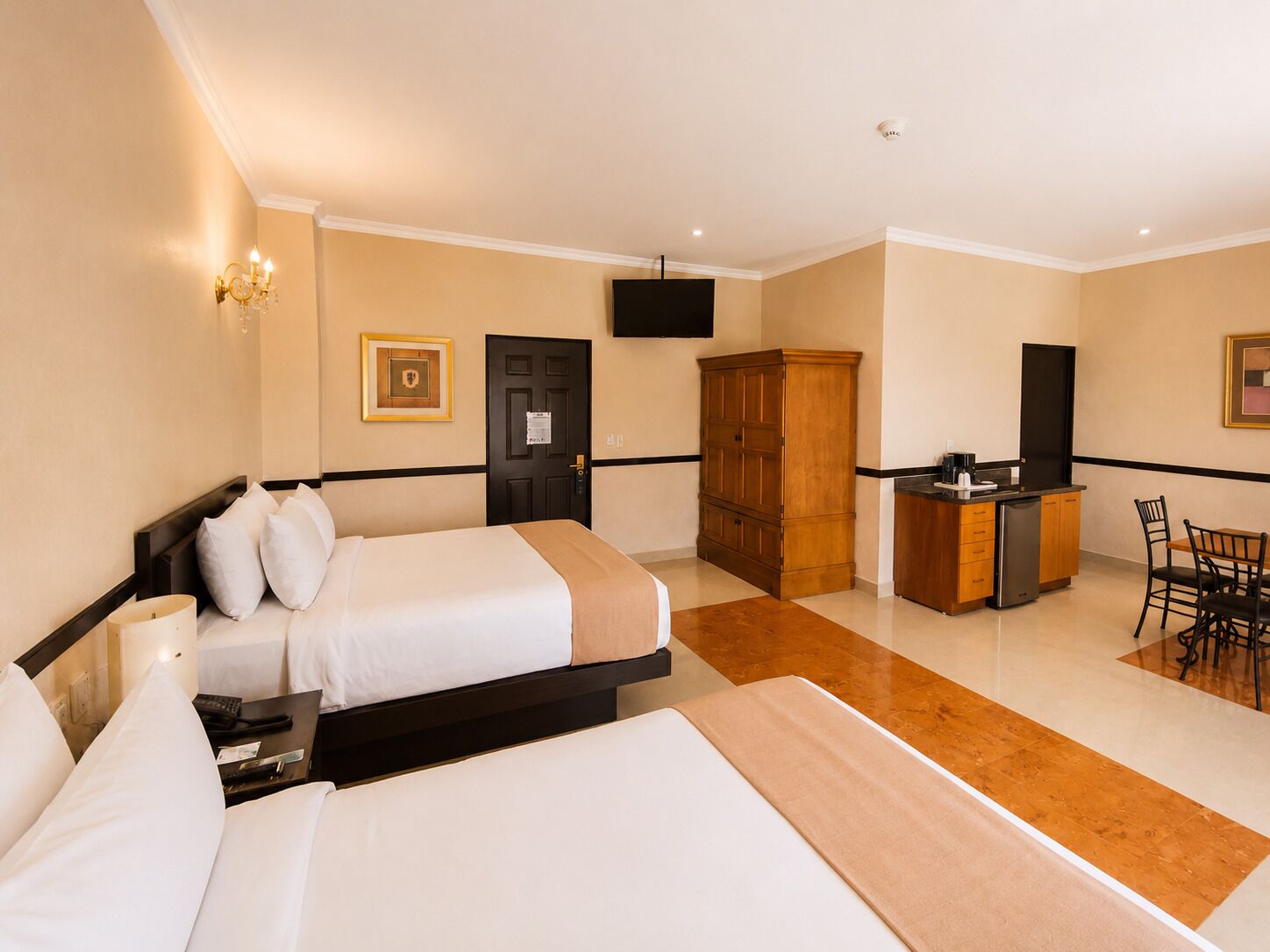Suite, 2 Queen Beds | 1 bedroom, premium bedding, down comforters, minibar
