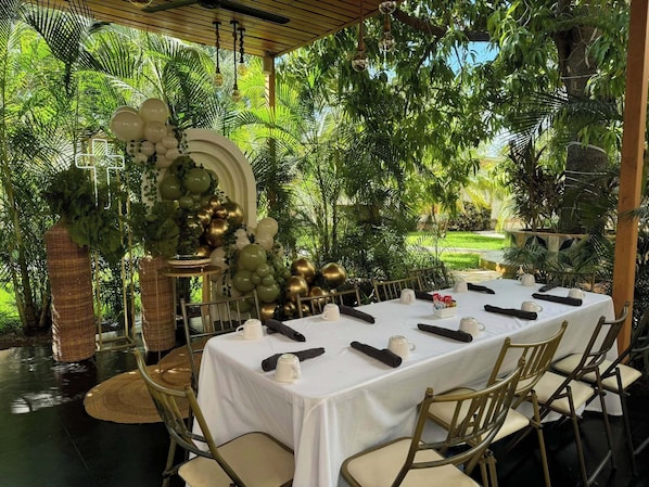 Área de bodas al aire libre