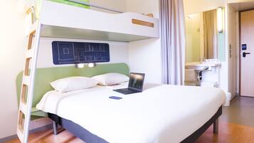 Bureau, chambres insonorisées, Wi-Fi gratuit, draps fournis