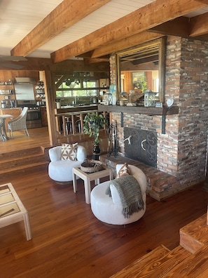 Interior - BEACH FRONT to BAY with boatdock, swimming pool, pickleball courts and kayaks. (Panacea)