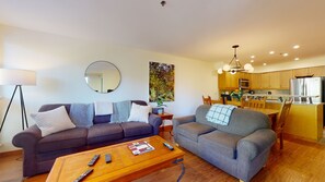 TV, fireplace, DVD player