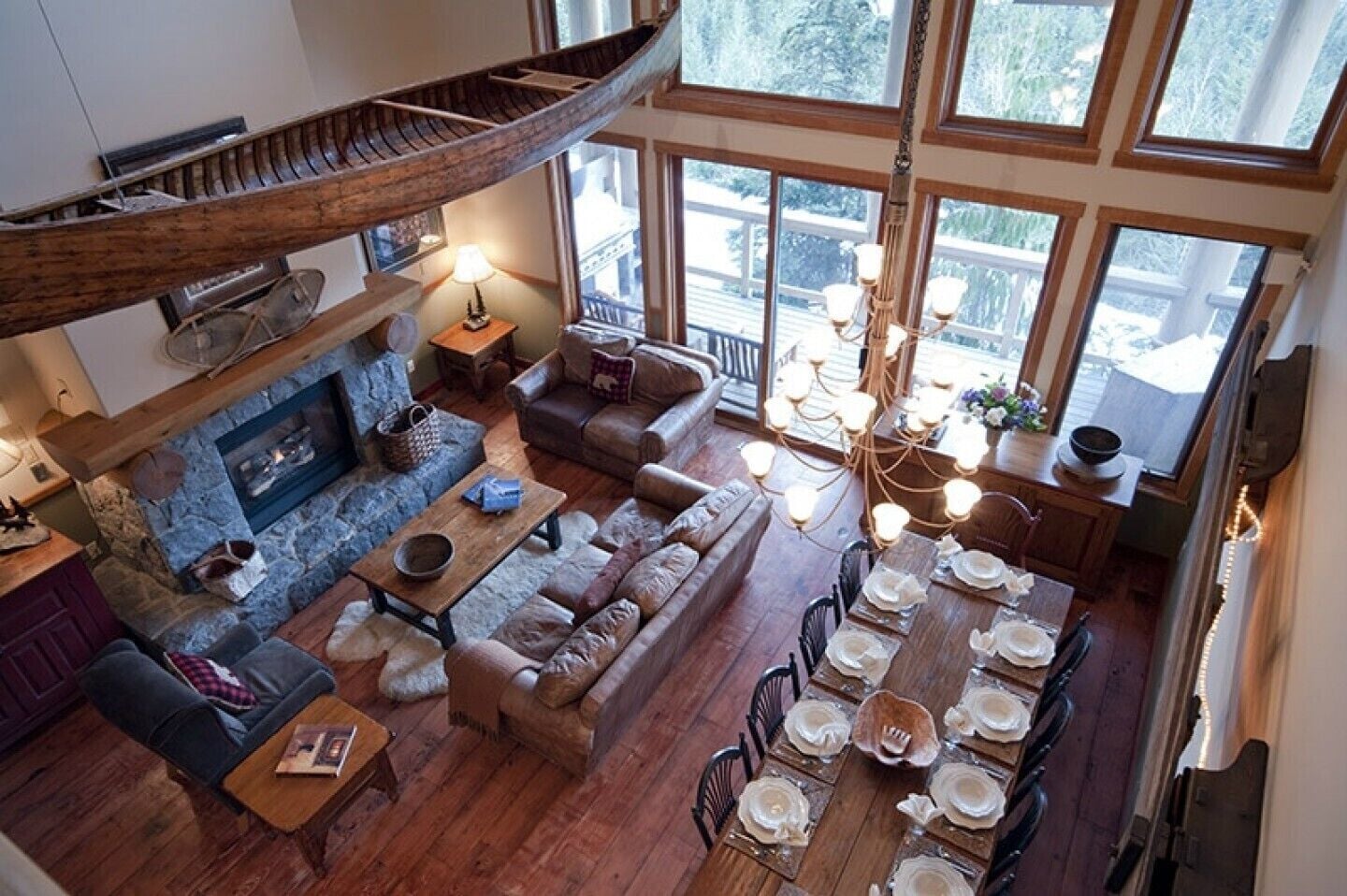 TV, fireplace, DVD player