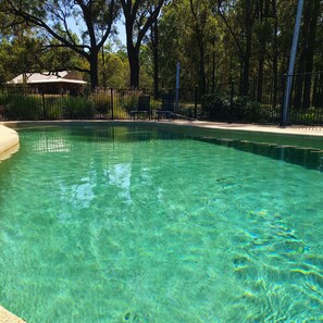 Outdoor pool - Currawong Cottage Hunter Valley central to wineries restaurants & attractions (Lovedale)
