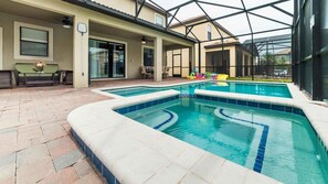 Una piscina riscaldata