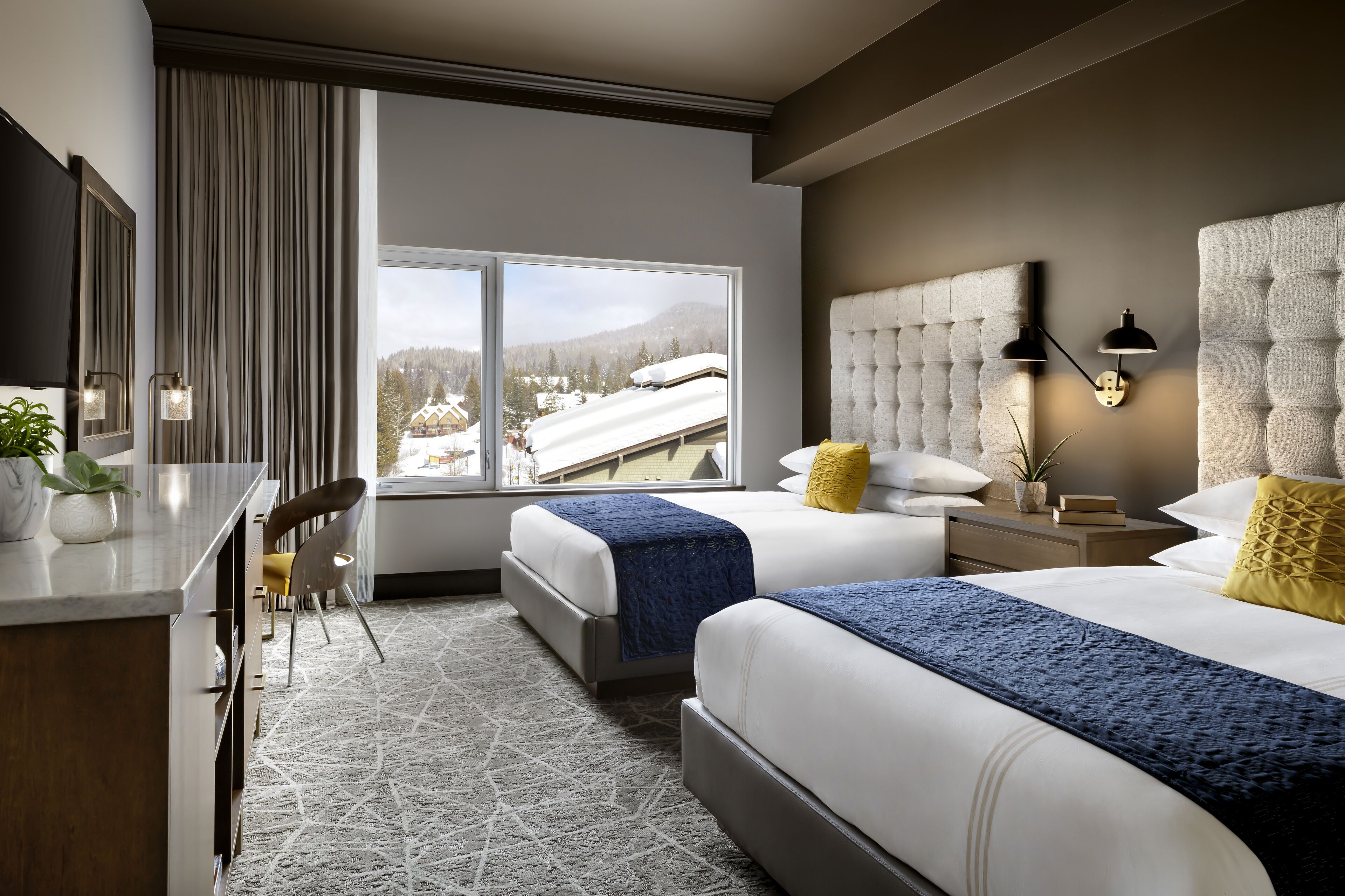 Chambre Deluxe, 2 grands lits (View) | Draps en coton égyptien, literie de qualité supérieure