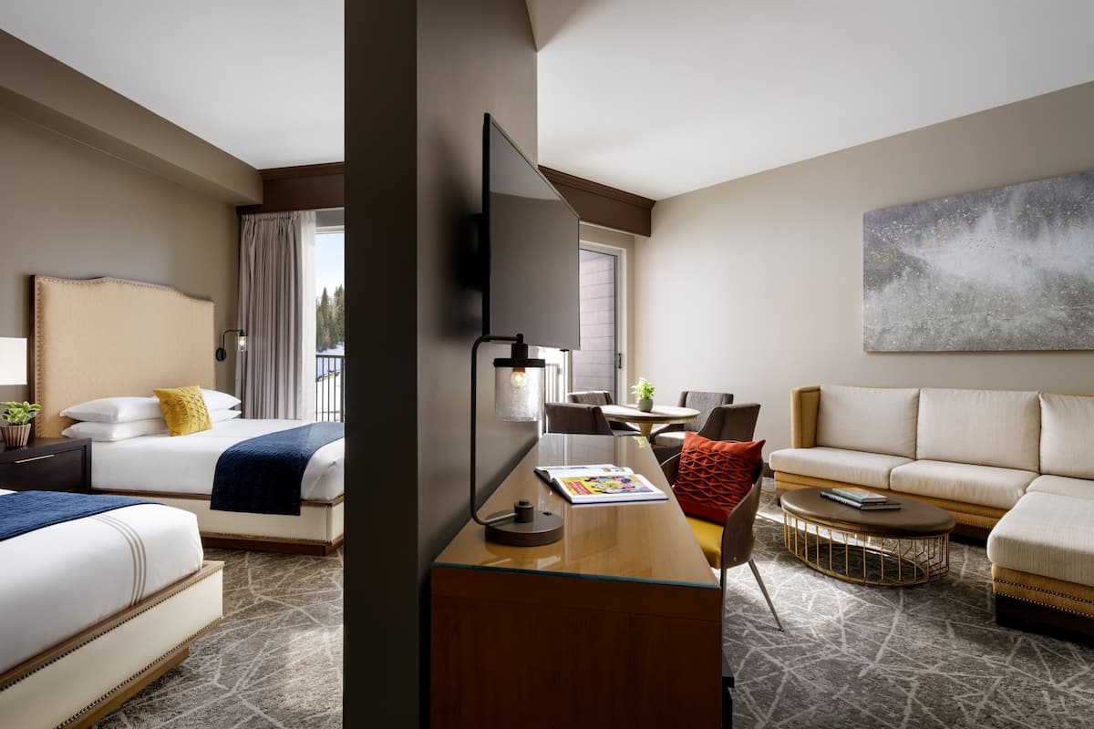 Suite, 2 Queen Beds, Non Smoking, Mountain View (Balcony) | Egyptian cotton sheets, premium bedding, in-room safe, desk