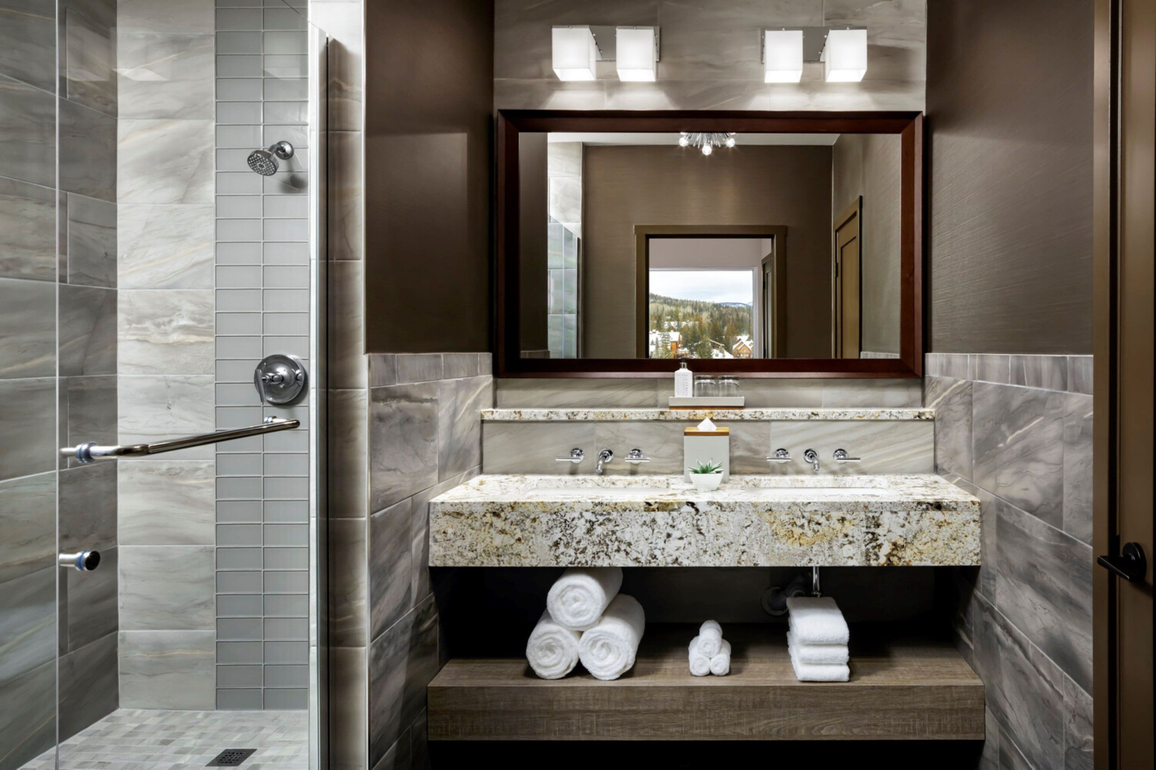 free toiletries, hair dryer, bathrobes, towels