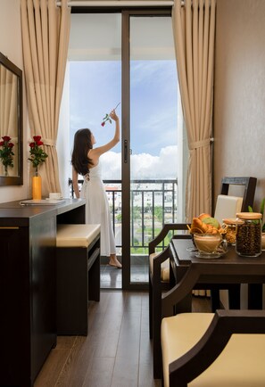 Deluxe King Room | Vue depuis le balcon