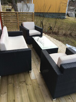 Terrace/patio - Summer house with panoramic sea view at Spersboda (Bergshamra)