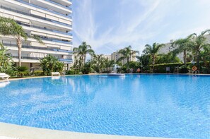 A heated pool
