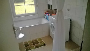 Douche, séchoir à cheveux