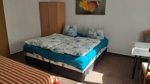 1 quarto, roupa de cama