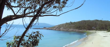 Perto da praia, toalhas de praia 