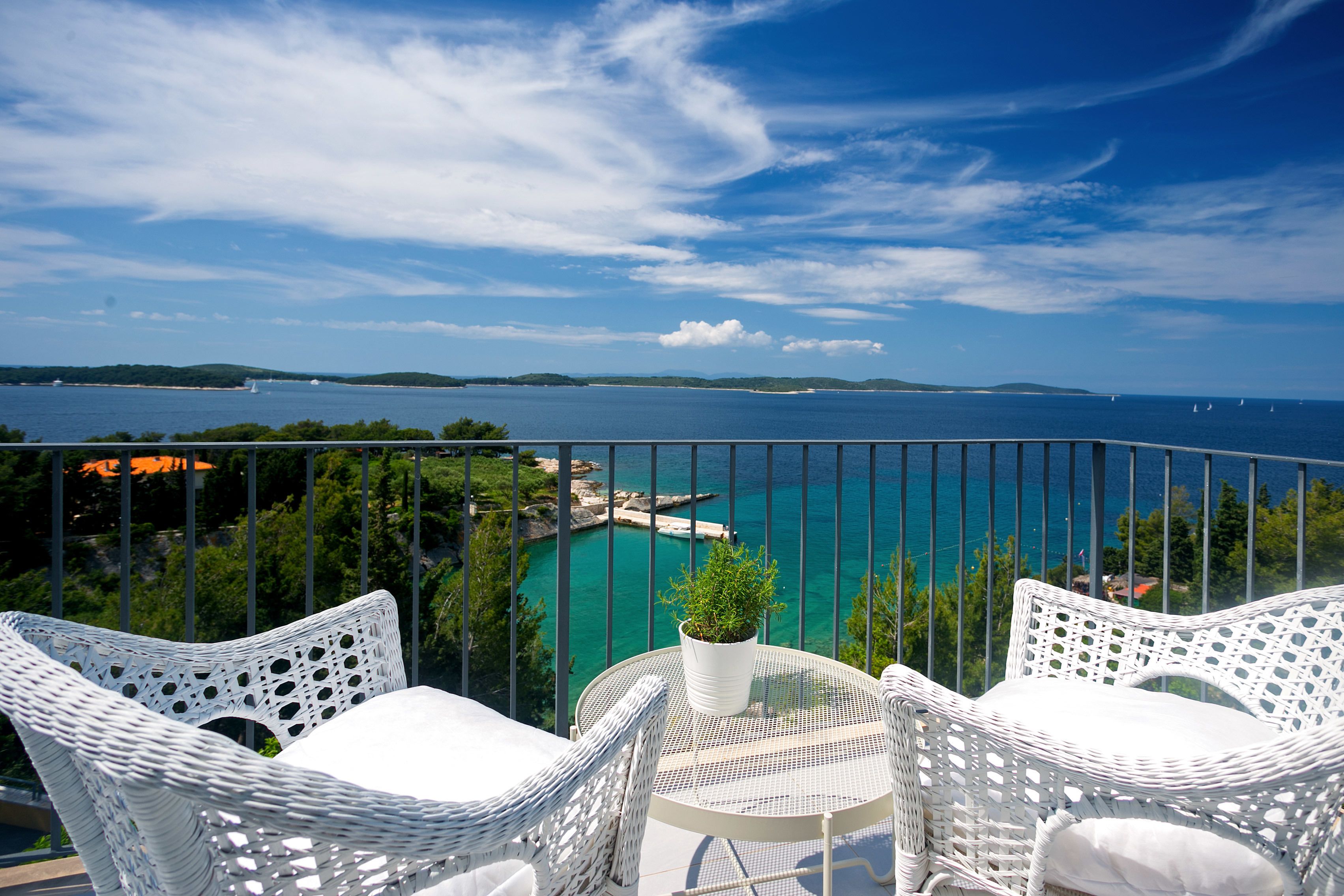 Penthouse Panorama, pemandangan laut (One & Only) | Balkon