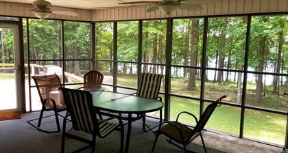 Lake House in der Nähe von Clemson, Priv. Dock, WiFi, 60 "TV, Grill, Tretboot, Tiefes Wasser