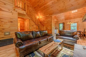 Televisión y chimenea 