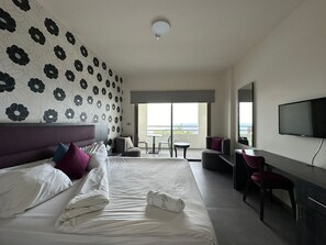 Chambre Standard, 1 chambre, balcon, vue plage