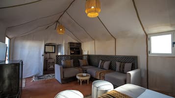 Deluxe Tent, Multiple Beds | 1 bedroom, down comforters, individually decorated