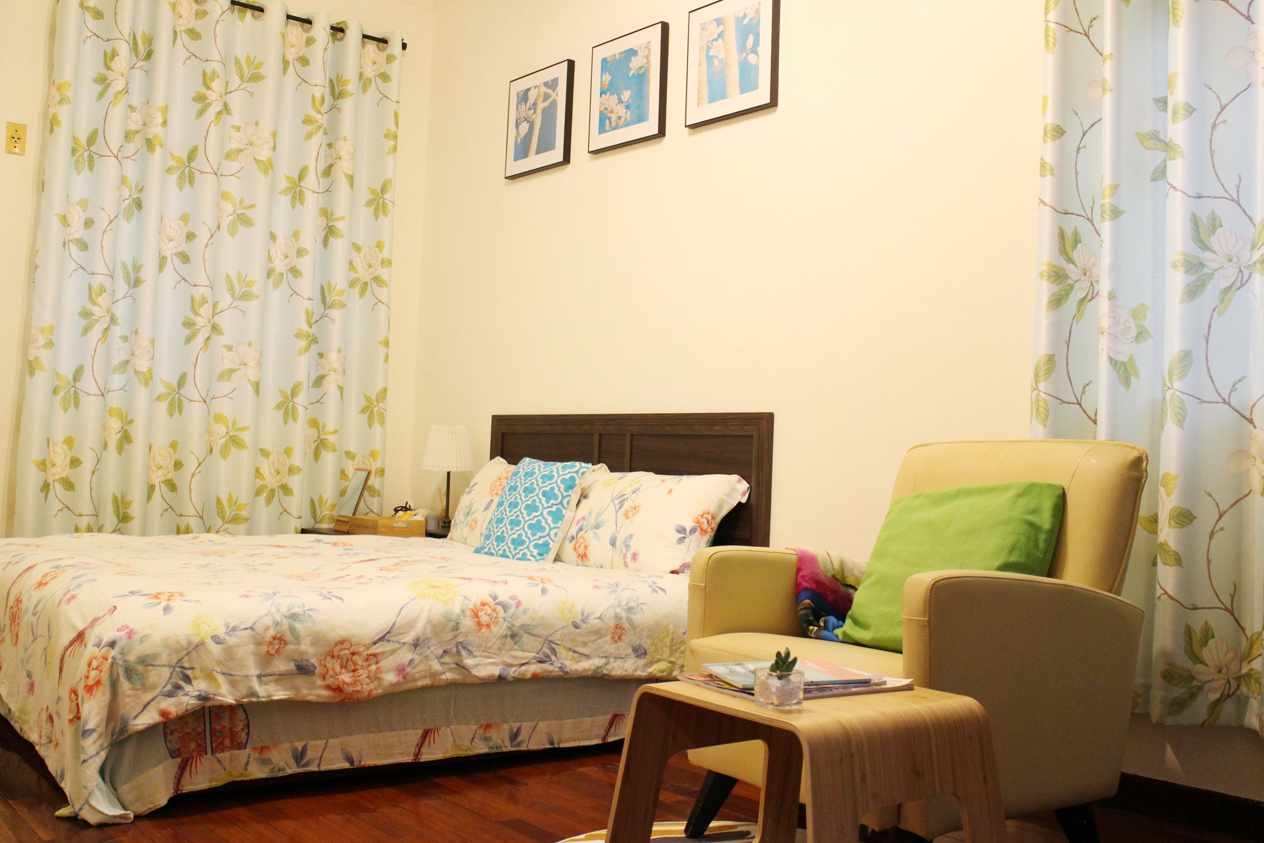 Premium bedding, down comforters, iron/ironing board (on request)