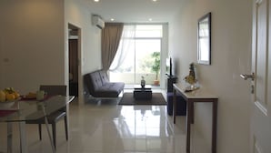 One Bedroom | Living area | Flat-screen TV - Living Residence Phuket (Wichit)