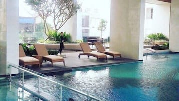 Indoor pool, outdoor pool