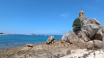 En la playa