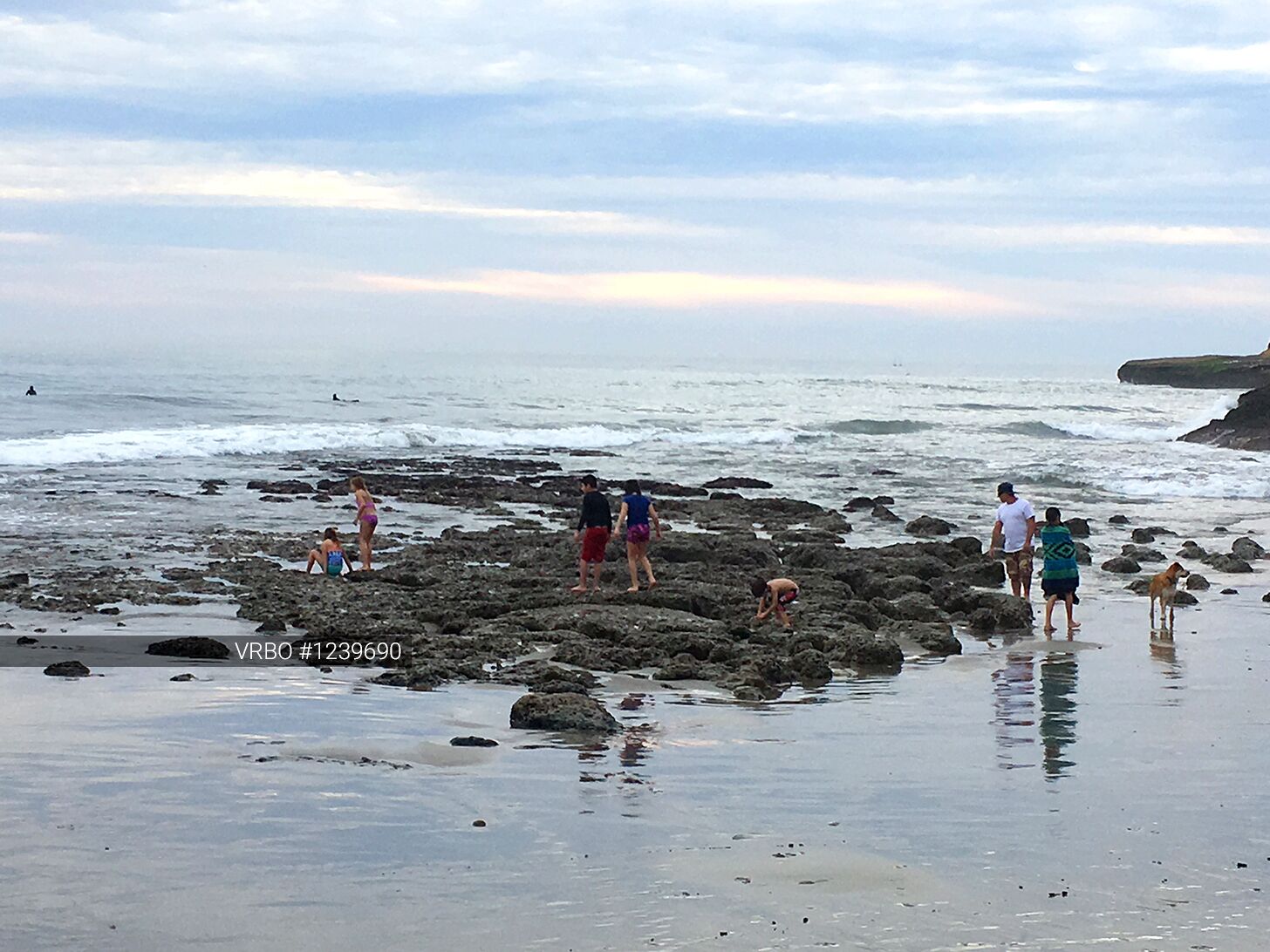 Nær stranden, solsenger og strandhåndklær