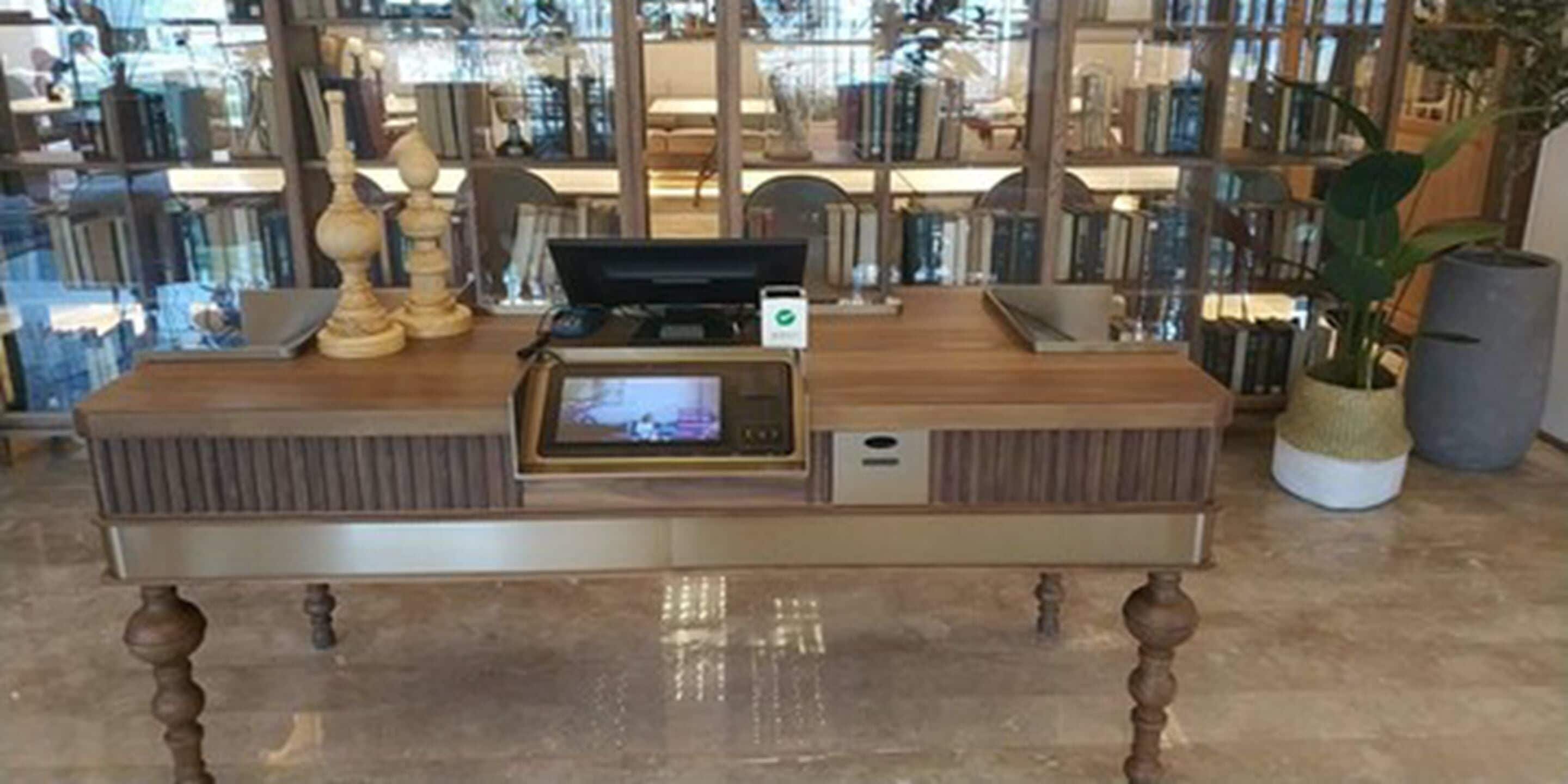 check-in/check-out kiosk