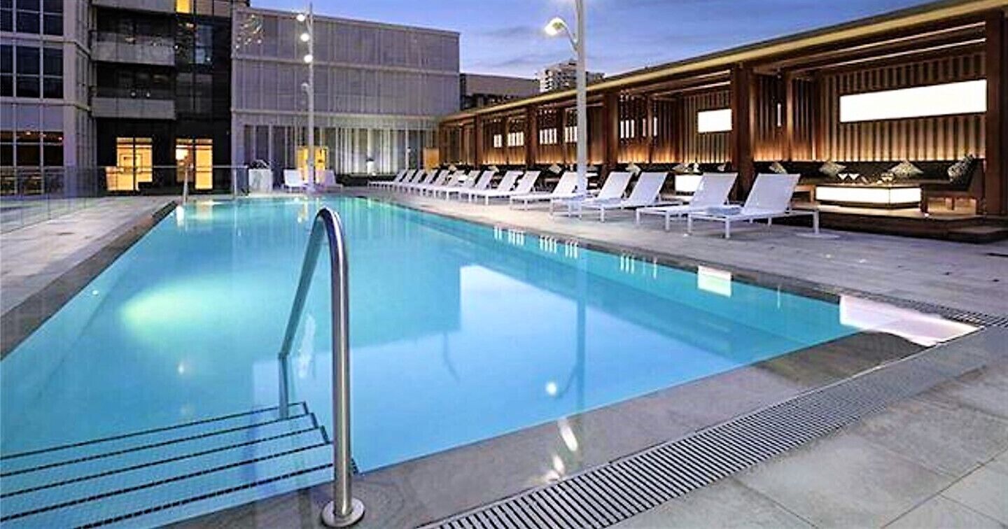 Indoor pool, outdoor pool