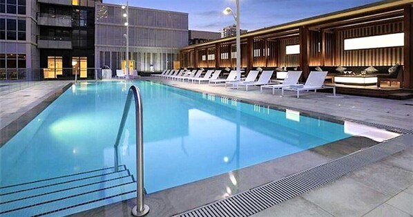 Indoor pool, outdoor pool