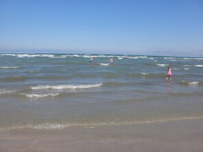 En la playa 